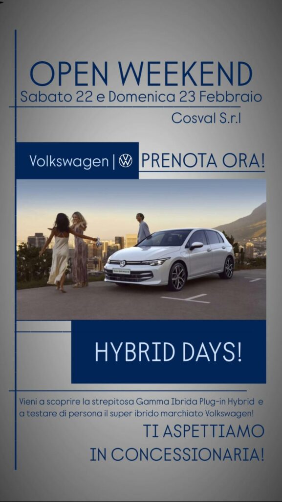 Open Weekend Hybrid Days - Cosval Srl