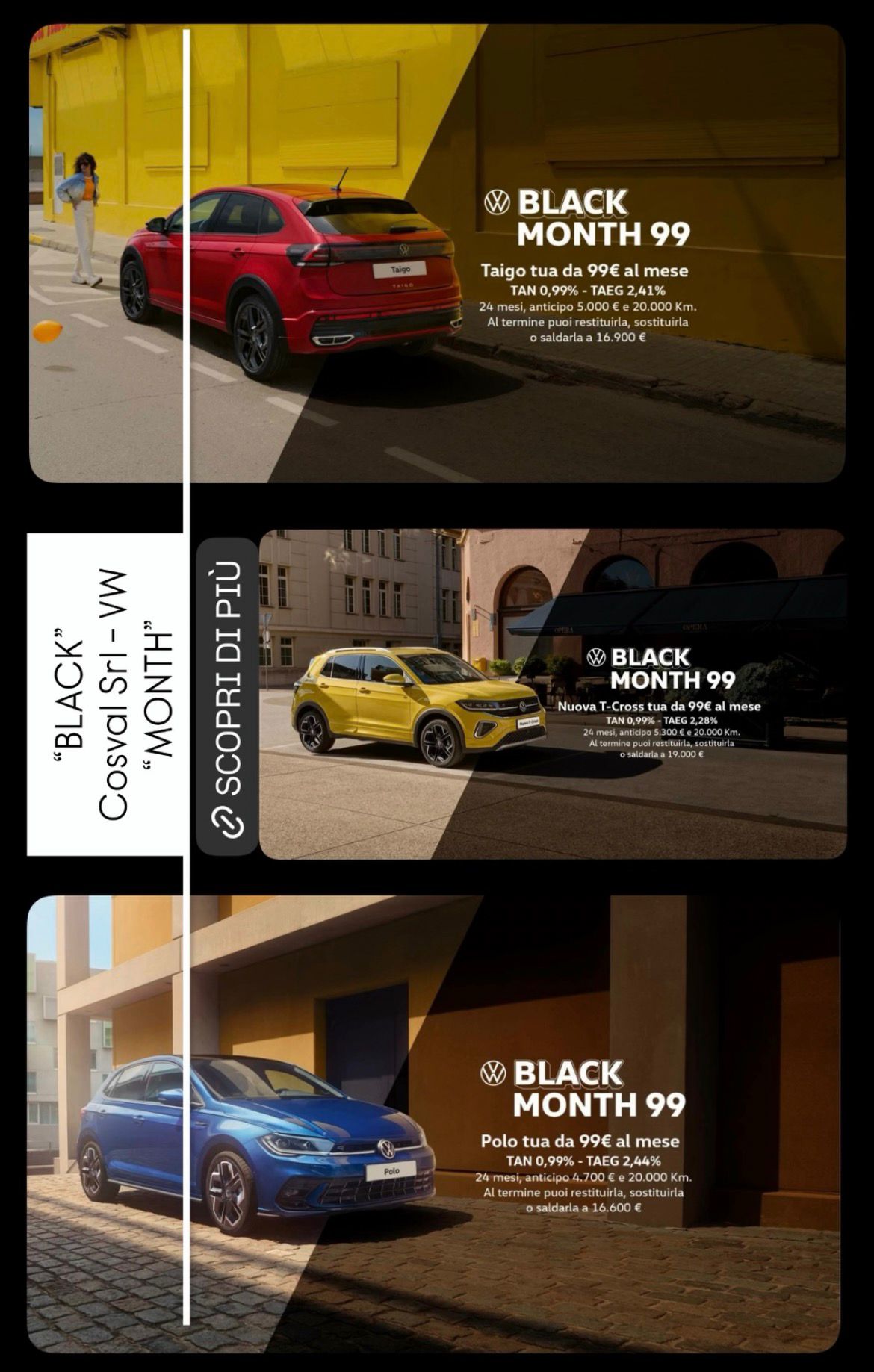 Cosval Srl - Volkswagen BLACK MONTH